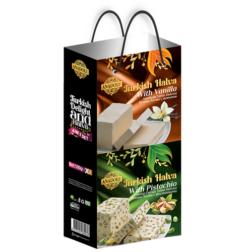 LOKUM VE HELVA SET 4’LÜ ÇANTA 100 g x 4