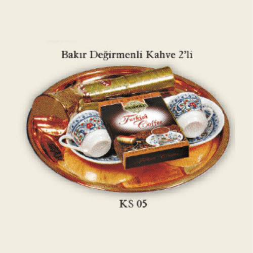 Bakır Değirmenli Kahve 2'li