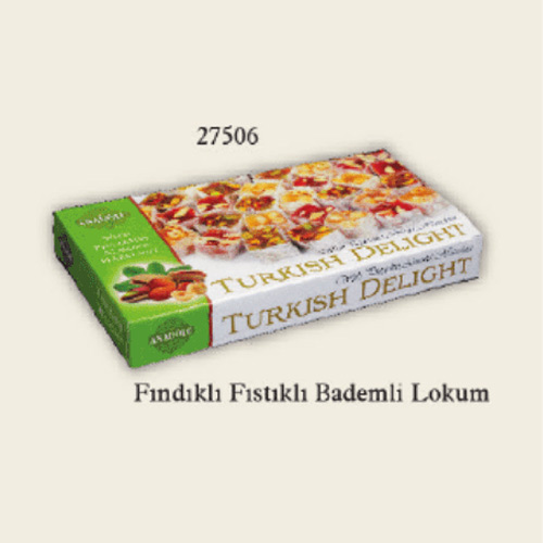 Fındıklı Fıstıklı Bademli Lokum