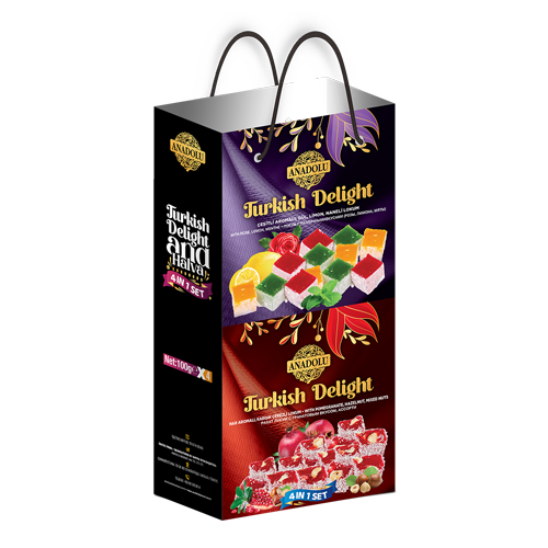 LOKUM VE HELVA SET 4’LÜ ÇANTA 100 g x 4
