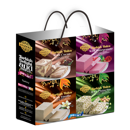 LOKUM VE HELVA SET 8’Lİ ÇANTA 100 g x 8
